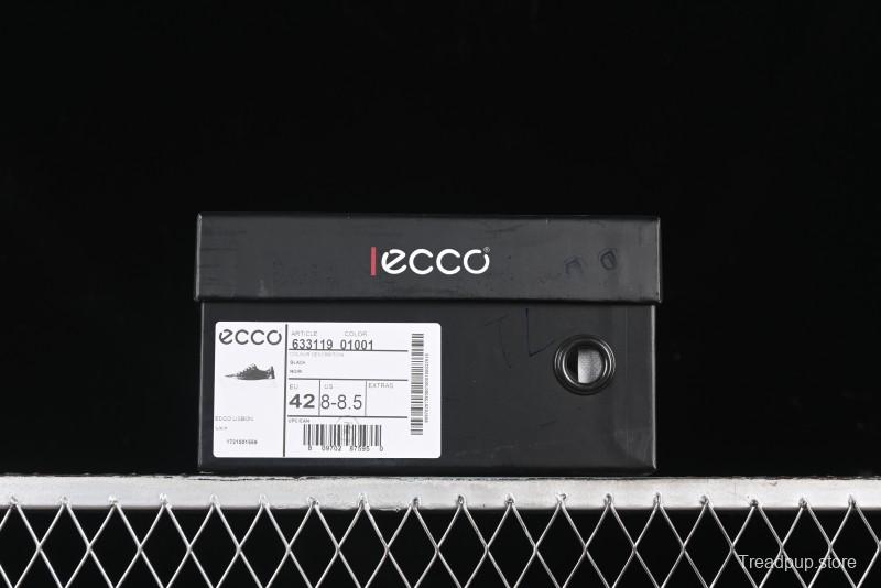 Ecco Street Light Series Autumn Height-Increasing Round-Toe Versatile Casual White Sneakers - 63311901001