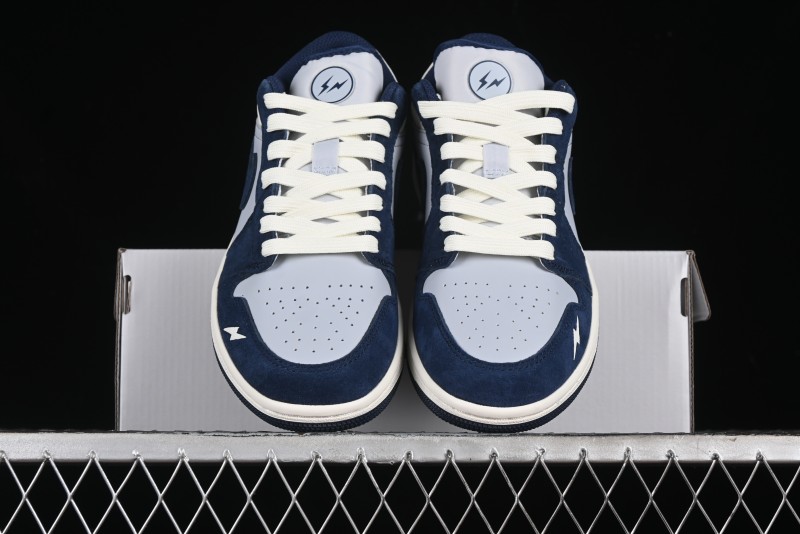 Nike Air Jordan 1 Low Retro Basketball Shoes in White Grey Blue - DC2024-026