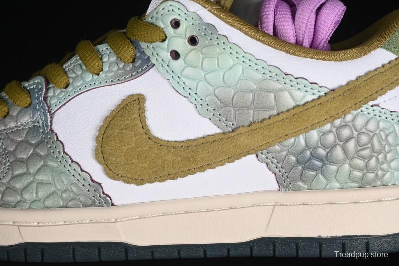 Nike Alexis Sablone x SB Dunk Low Reptile SB Low Top Casual Skate Shoes - HJ3386-300