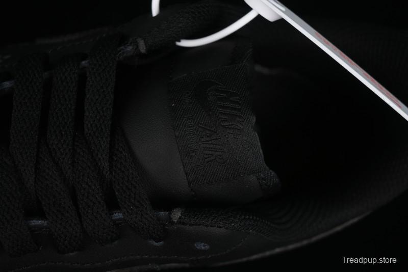 Nike Air Force 1 '07 Low LV Custom All Black Casual Sneakers - 315122-101