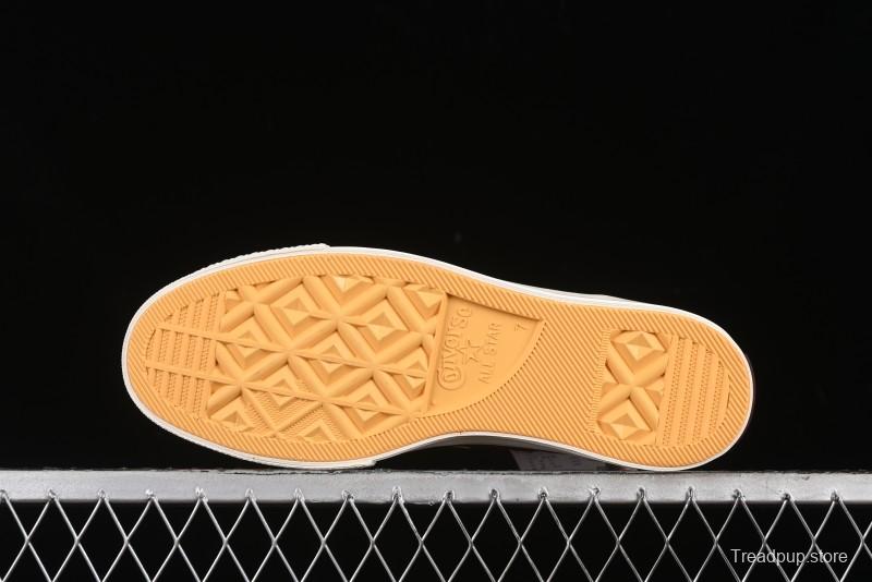 Converse Chuck 1970s High Top Casual Sneakers with Gold Star Accents and Wine Red Colorway - A12463C