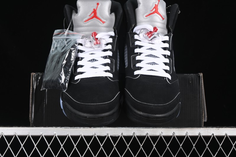 Nike Air Jordan 5 Retro Black Metallic Reimagined Basketball Shoes - HF3975-001