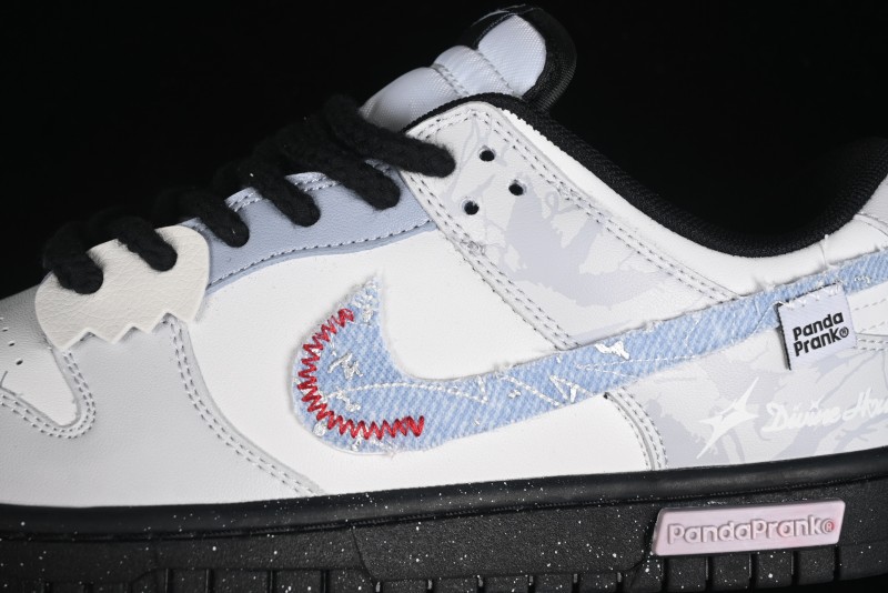 Nike Dunk Low Panda Prank Qixi Special Edition Low-Top Casual Sneakers - DD1391-100