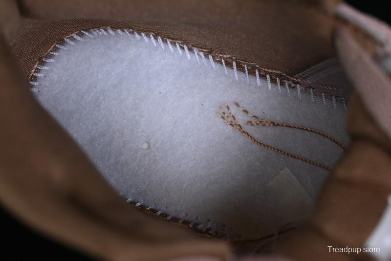 Nike Air Jordan 1 Mid AJ1 Basketball Shoes in Khaki Pink - BQ6472-620