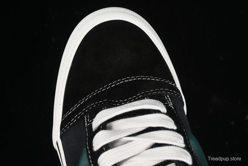 Vans Knu Skool Carbon Grey Black Green Low Top Retro Casual Vulcanized Sneakers - VN000D6CCI2