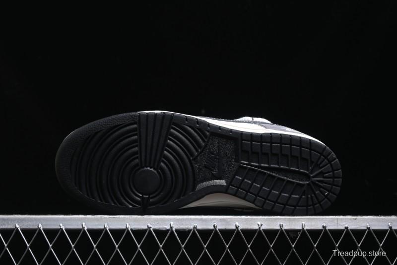 Nike SB Dunk Low Stussy Collaboration - Lace-Up Beige Grey Hook Anniversary High-End Custom Low-Top Casual Skate Shoes - YX5066-206