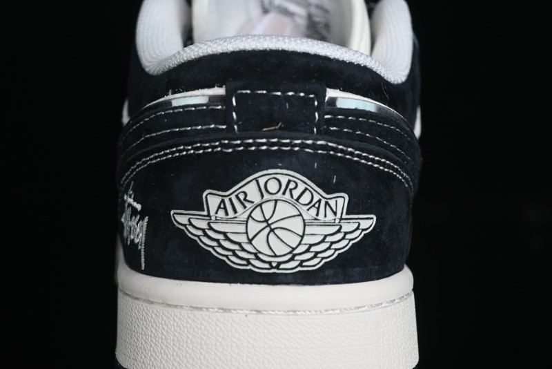 Nike Air Jordan 1 Low Stussy Collaboration Retro Basketball Shoes - XX3318-505