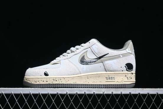 Nike Air Force 1 '07 Low Milk Cookie Custom Low-Top Casual Sneakers for Autumn Winter - KL1210-111