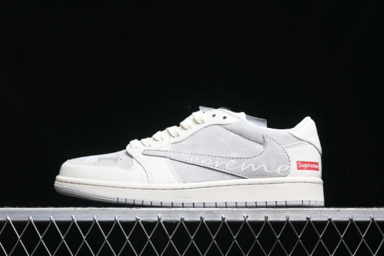 Nike Travis Scott x Fragment Design x Air Jordan 1 Low OG SP AJ1 Collaborative Sneakers - XS3086-004