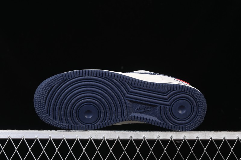 Nike Air Force 1 '07 Low Supreme The North Face Collaboration - Pig Eight Navy Blue Casual Sneakers - XZ6188-118