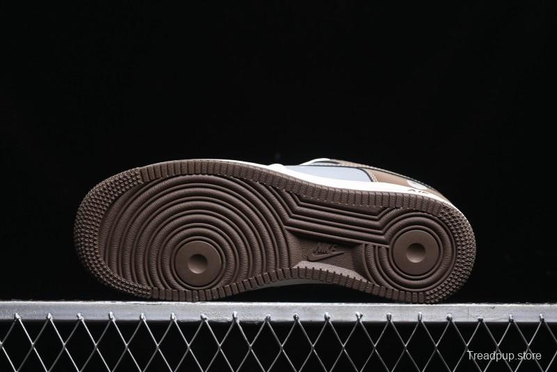 Nike Air Force 1 '07 Low Bape Collaboration - Beige Grey Brown Low Top Casual Sneakers BB6566-210