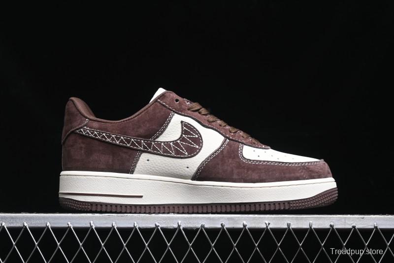 Nike Air Force 1 '07 Low BAPE Collaboration - Tan Brown Casual Sneakers - KK1988-027