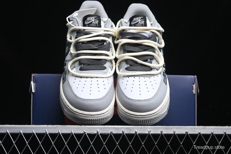 Nike Air Force 1 Low "Vinyl" Casual Sneakers with Lace-Up Design - KS6896-666