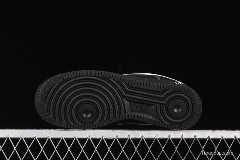 Nike Air Force 1 '07 Low Stussy Collaboration - Samurai Black Low-Top Casual Sneakers - XZ6188-969