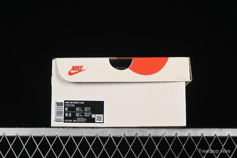 Nike Air Force 1 '07 Low Burberry Collaboration - White Black Check Low-Top Casual Sneakers - DF0180-005