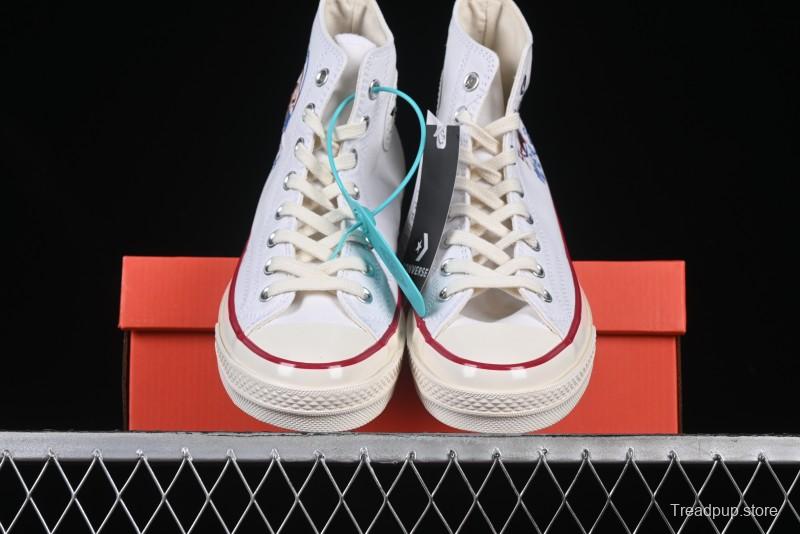 Converse Chuck 1970s High Top Casual Canvas Sneakers with Classic Graffiti Limited Edition Three-Star Logo - 162056C