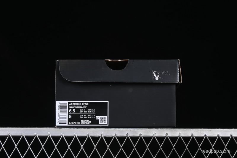 Nike Air Force 1 '07 WB Low-Top Sneakers with Full-Length Hexagonal Air Cushion - CJ9179-200