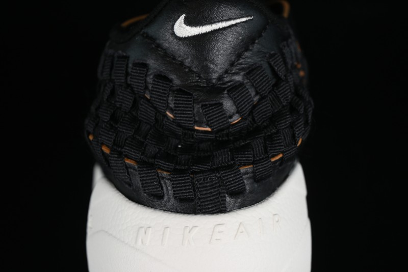Nike Air Footscape Woven Asymmetrical Woven Slip-Resistant Low-Top Lifestyle Sneakers - FQ8129-010