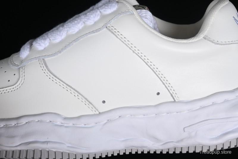 Wayne Original Sole Leather Low Sneaker with Deconstructed Ice Cream Sole - MMY