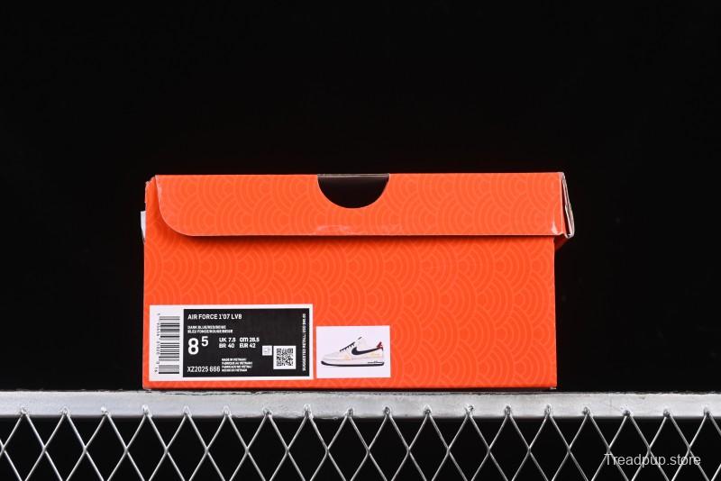 Nike Air Force 1 '07 Low Year of the Snake Limited Edition Grey Blue Red Pig Leather Low-Top Casual Sneakers - XZ2025-666