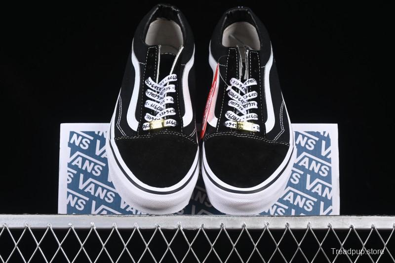 Vans Premium Old Skool Classic Black & White Low-Top Skate Shoes - VN000ZD4Y28