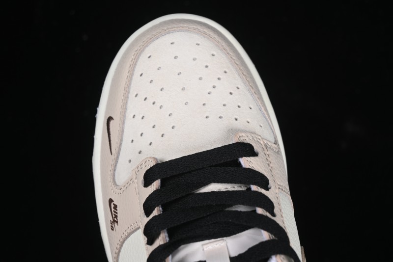 Nike SB Dunk Low Dior Collaboration Cream Coffee Floral Swoosh Anniversary Custom Low-Top Casual Sneakers - DJ2024-097