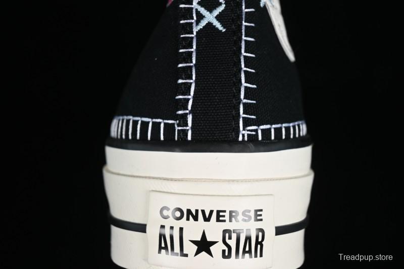 Converse All Star Lift Platform Sneakers with Daisy Stitch Detail - A08731C