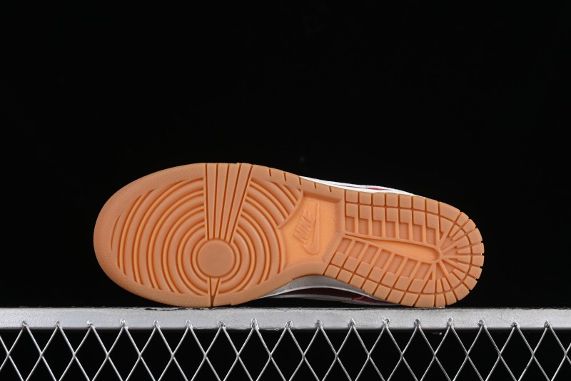 Nike Dunk Low SB Casual Sneakers in Strawberry Bear Colorway - DD1503-603