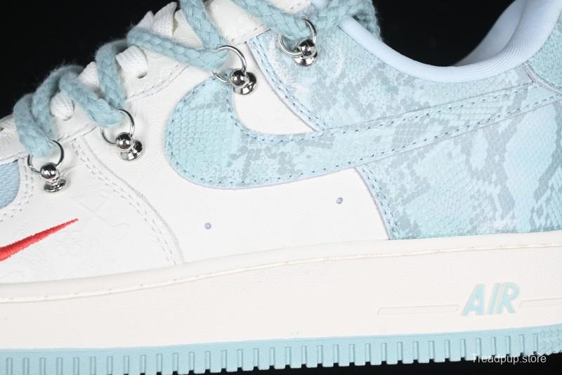 Nike Air Force 1 '07 Low Green Snake Lace-Up Casual Sneakers - KK1988-023