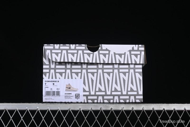 A Ma Maniere x Nike x Converse Chuck 70 High Top Sneakers with Leather and Velvet Swoosh Logo - A13388C