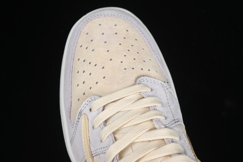 Nike Travis Scott x Air Jordan 1 Low OG AJ1 Reverse Swoosh Collaboration Sneakers - DM7866-812