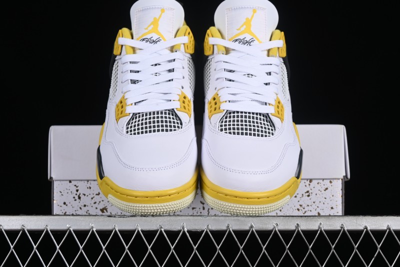 Nike Air Jordan 4 Retro Vivid Sulfur Basketball Shoes - AQ9129-101
