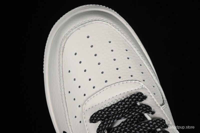 Nike Air Force 1 '07 Low Classic Black Mini Swoosh Starry Sky Casual Sneakers - MJ0319-021