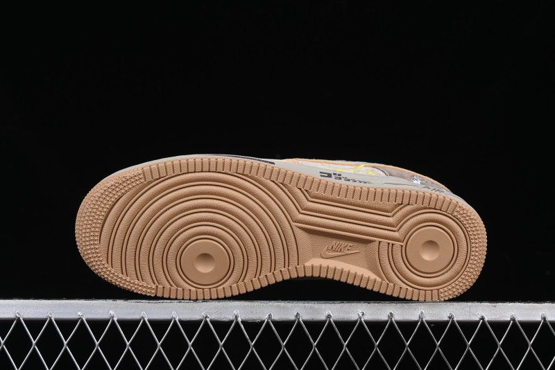 Nike Air Force 1'07 Low "Kakarot" Dragon Ball Z Custom Casual Sneakers for Autumn Winter - CD1212-666