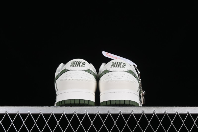 Nike SB Dunk Low MLB Collaboration - Green Denim Anniversary Custom Low-Top Casual Skate Shoes - DQ1098-345