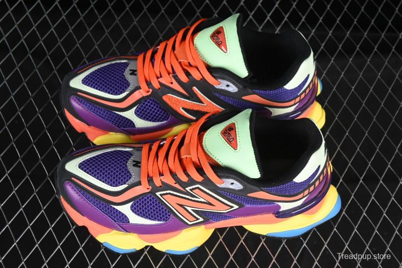 New Balance 9060 Retro Casual Running Sneakers with ABZORB Cushioning Technology - U9060NBX