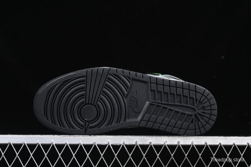 Nike Air Jordan 1 Mid Basketball Shoes in White Grey Brown Casa 93 Colorway - HQ3829-001