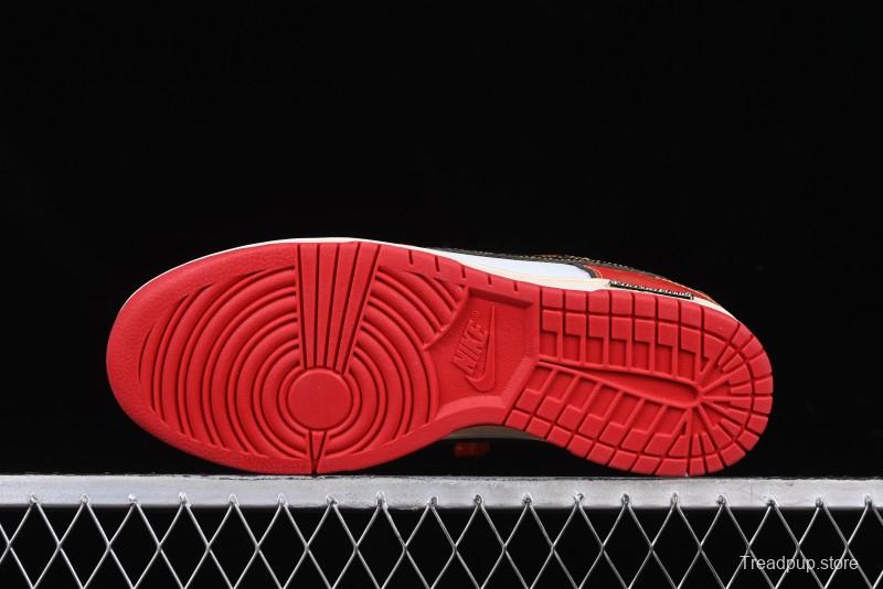Nike SB Dunk Low Chinese New Year Celebration Red Anniversary High-End Custom Low-Top Casual Skate Shoes - RW1220-005