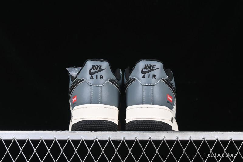 Nike Air Force 1 '07 Low Supreme Collaboration Sneakers in Blue Grey - XZ6188-385