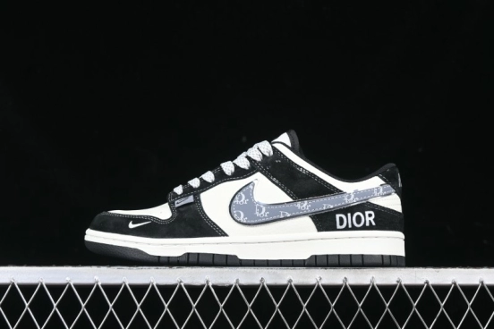 Nike SB Dunk Low Dior Collaboration Anniversary Edition Customized Low-Top Casual Sneakers - DJ2024-084