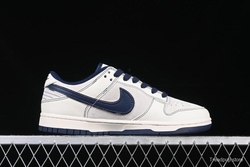 Nike SB Dunk Low Supreme Collaboration - Light Blue Double Swoosh Anniversary Custom Low-Top Casual Skate Shoes - XX3168-301