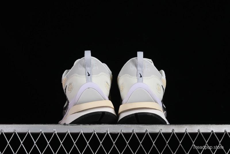 Nike Sacai VaporWaffle 3.0 Deconstructed Sneakers with Overlapping Swoosh and Dual Tongue - CV1363-101