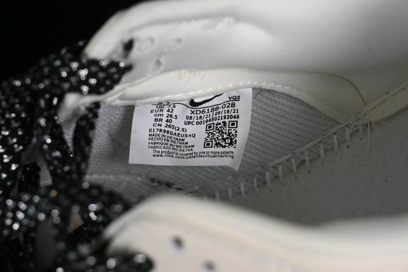 Nike SB Dunk Low Lightning Collaboration - Off White Black Colorway with Mini Swoosh Anniversary Custom Edition Low Top Casual Skate Shoes - XD1688-028