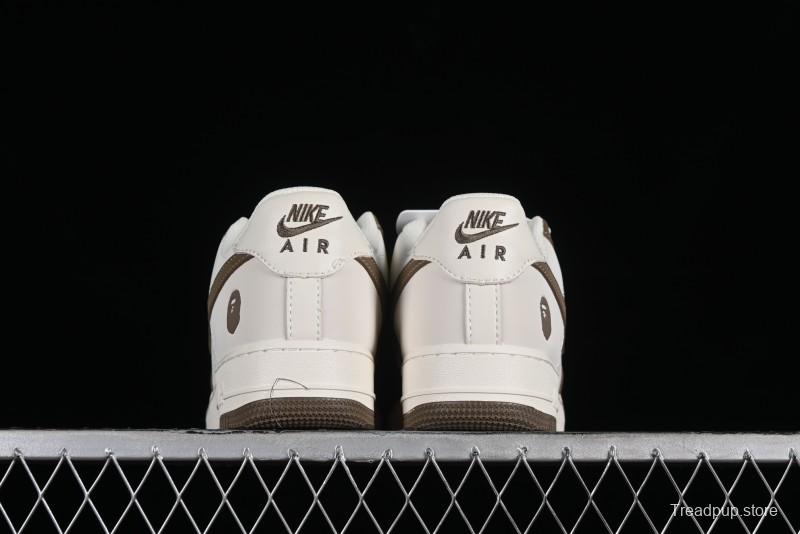 Nike Air Force 1 '07 Low BAPE Collaboration - Light Green Pigskin Low-Top Casual Sneakers - BA8806-225