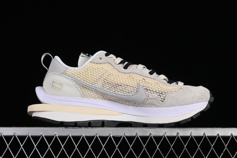 Nike Sacai VaporWaffle 3.0 Deconstructed Sneakers with Overlapping Swoosh and Dual Tongue - CV1363-101