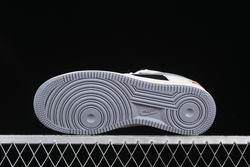 Nike Air Force 1 '07 Low Stussy Collaboration Beige Grey Black Low-Top Casual Sneakers - XZ6188-766