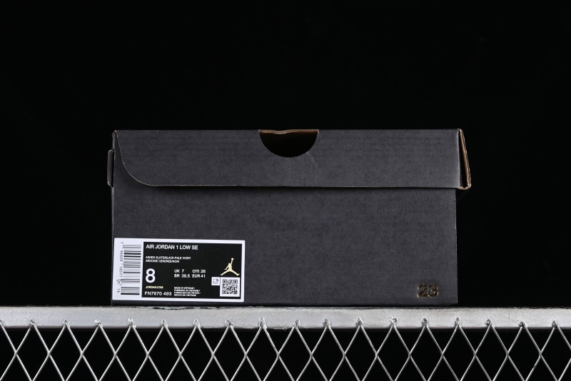 Nike Air Jordan 1 Low SE "WRMK" AJ1 Sashiko Stitch Low-Top Casual Sneakers - FN7670-493