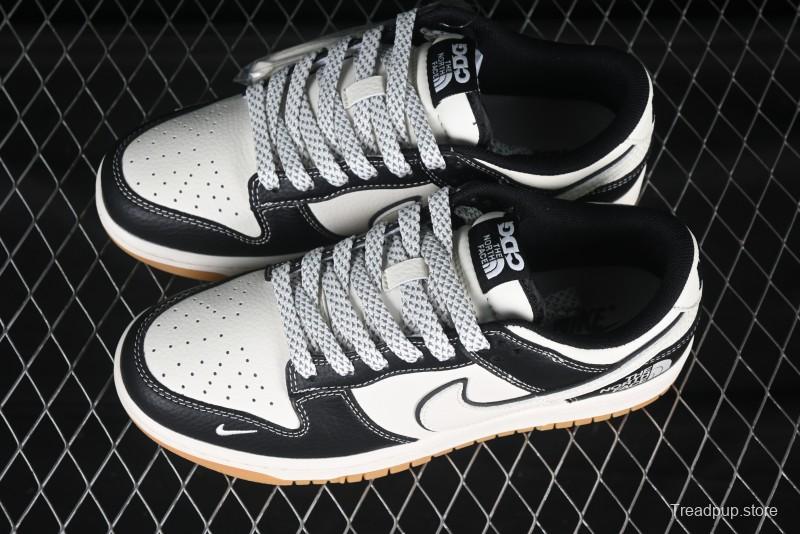Nike SB Dunk Low The North Face Collaboration Beige Black Gum Anniversary Custom Low-Top Casual Skate Shoes - XX3168-119