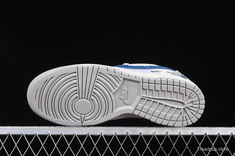 Nike SB Dunk Low The North Face Collaboration Anniversary Edition Customized Low-Top Casual Skate Shoes - DM6868-040