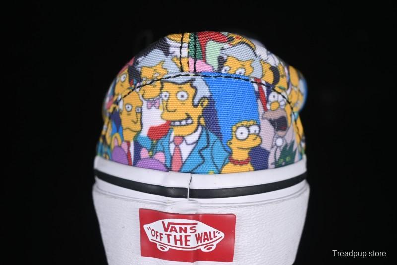 Vans Slip-on Pro Simpson Family All Over Print Low Top Skate Shoes - VN0A3WMD1TJ